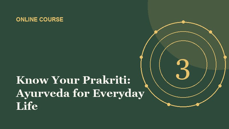 Know Your Prakriti: Ayurveda for Everyday Life